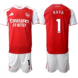 Men Arsenal 2026 Soccer Jerseys Red White #1 RAYA