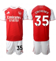 Men Arsenal 2026 Soccer Jerseys Red White #35 ZINCHENKO