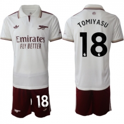Men Arsenal 2026 Soccer Jerseys White #18 TOMIYASU