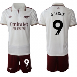 Men Arsenal 2026 Soccer Jerseys White #9 G.JESUS