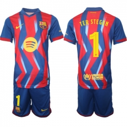 Men FC Barcelona 2026 Soccer Jerseys RedBlue #1 TER STEGEN (2)