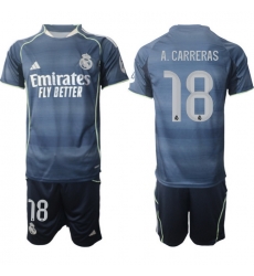 Men Real Madrid 2026 Soccer Jerseys DarkBlue #18 A.CARRERAS Men Real Madrid 2026 Soccer Jerseys DarkBlue #18 A.CARRERAS