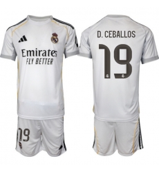 Men Real Madrid 2026 Soccer Jerseys White #19 D.CEBALLOS Men Real Madrid 2026 Soccer Jerseys White #19 D.CEBALLOS