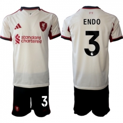 Men Liverpool 2026 Soccer Jerseys Beige #3 ENDO