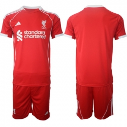 Men Liverpool 2026 Soccer Jerseys Red BLANK