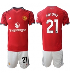 Men Manchester United 2026 Soccer Jerseys Red #21 ANTONY