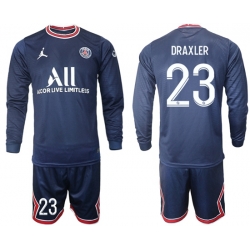 Men Paris Saint Germain Long Sleeve Soccer Jerseys 547