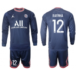 Men Paris Saint Germain Long Sleeve Soccer Jerseys 553