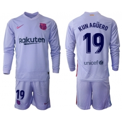 Men Barcelona Long Sleeve Soccer Jerseys 539