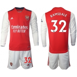 Men Arsenal Long Sleeve Soccer Jerseys 502