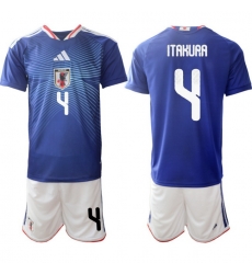 Japan 2026 FIFA World Cup Soccer Jersey Blue #4 ITAKURA Japan 2026 FIFA World Cup Soccer Jersey Blue #4 ITAKURA