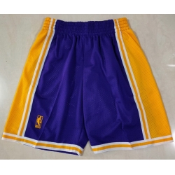 Los Angeles Lakers Purple Gold Shorts