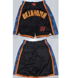 Men Oklahoma City Thunder Black Shorts  