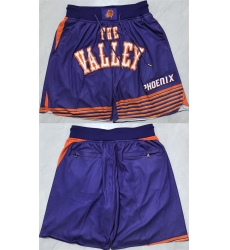 Men Phoenix Suns Purple Shorts