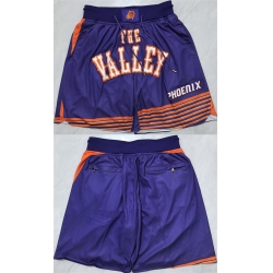 Men Phoenix Suns Purple Shorts