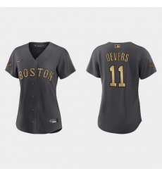 Women Rafael Devers Boston Red Sox 2022 Mlb All Star Game Replica Charcoal Jersey