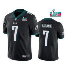 Men Women Youth Toddler Philadelphia Eagles 7 Haason Reddick Black Super Bowl LVII Patch Vapor Untouchable Limited Stitched Jersey