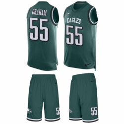 Men's Nike Philadelphia Eagles #55 Brandon Graham Limited Midnight Green Tank Top Suit NFL Jersey