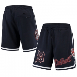 Men Detroit Tigers Navy Team Shorts