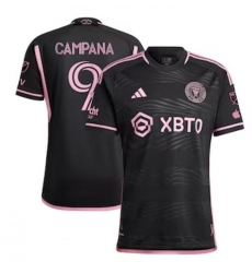 Men's Inter Miami CF Leonardo Campana adidas Black 2023 La Noche Authentic Player Jersey