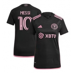 Women's Inter Miami CF Lionel Messi adidas Black 2023 La Noche Replica Jersey