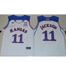 Ncaa Nba Kansas Jayhawks #11 Josh Jackson White Jersey