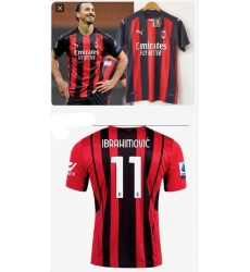 Men Soccer AC Millan IbrhiMovic Soccer Jersey Men Soccer AC Millan IbrhiMovic Soccer Jersey
