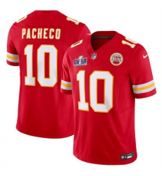 Men Kansas City Chiefs 10 Isiah Pacheco Red 2023 F U S E Vapor Untouchable Limited Stitched 2024 Super Bowl LVIII Jersey Men Kansas City Chiefs 10 Isiah Pacheco Red 2023 F U S E Vapor Untouchable Limited Stitched 2024 Super Bowl LVIII Jersey
