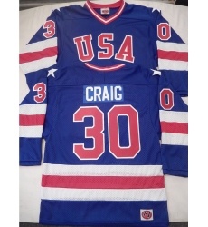 1980 JIM CRAIG Olympic USA MIRACLE Hockey K1 Jersey New BLUE 1980 JIM CRAIG Olympic USA MIRACLE Hockey K1 Jersey New BLUE