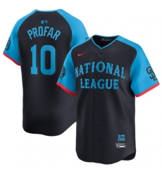 Men National League 10 Jurickson Profar Navy 2024 All Star Limited Stitched Baseball Jersey 762