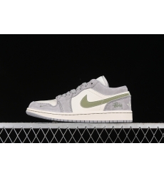 AIR JORDAN 1 LOW WHITE GREY GREEN WG8850 016