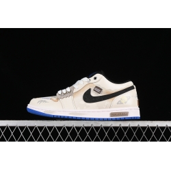 AIR JORDAN 1 LOW WHITE ROYAL BLUE BLACK