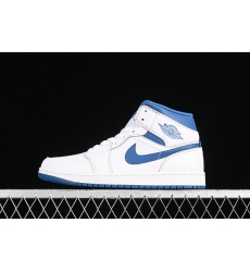 AIR JORDAN 1 MID INDUSTRIAL BLUE WHITE INDUSTRIAL BLUE