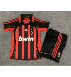 Youth Retro Soccer Jerseys AC Millan 06 07