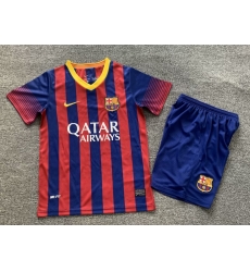 Youth Retro Soccer Jerseys FC Barcelona 13 14