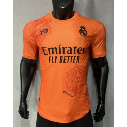 Men 2024 Soccer Jersey Real Madrid CF Orange