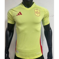 Men 2024 Soccer Jersey Spain Yellow