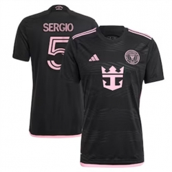 Men Inter Miami CF Sergio Busquets 2024 25 Away Replica Black