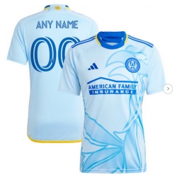 Men's Atlanta United FC adidas Light Blue 2024 The Resurgens Kit Replica Custom Jersey