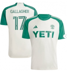 Mens Austin FC Jon Gallagher adidas Tan 2024 The Armadillo Kit Replica Player Jersey