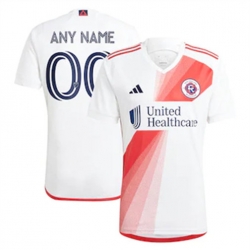 Men New England Revolution Custom 2023 24 Away Replica White