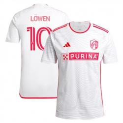 Men St. Louis City SC Eduard Lowen 2024 25 Away Replica White