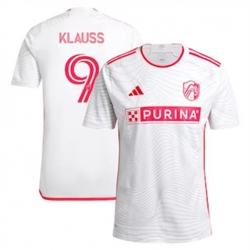 Men St. Louis City SC Joao Klauss 2024 25 Away Replica White