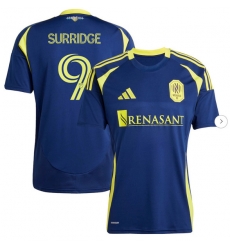 Mens Nashville SC Sam Surridge adidas Navy 2025 The Heart of Nashville Kit Replica Player Jersey