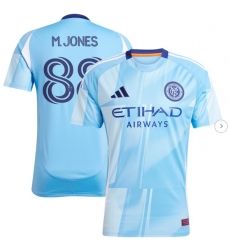 Men's New York City FC Malachi Jones adidas Light Blue 2025 The Excelsior Kit Replica Player Jersey Men's New York City FC Malachi Jones adidas Light Blue 2025 The Excelsior Kit Replica Player Jersey