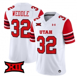 Men Women Youth Utah Utes 32 Eric Weddle White 2024 Vapor Limited Jersey All Stitched