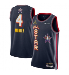 Men 2025 All Star 4 Evan Mobley Navy Stitched Basketball Jersey
