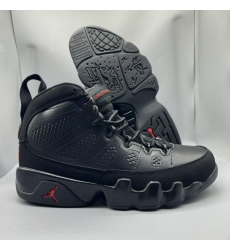 Men Nike Air Jordan 9 Black Shoes
