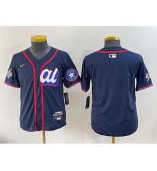 Youth American League Houston Astros Blank Navy 2025 All Star Edition Limited Stitched Baseball Jersey Youth American League Houston Astros Blank Navy 2025 All Star Edition Limited Stitched Baseball Jersey
