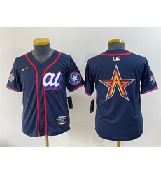 Youth American League Houston Astros Team Big Logo Navy 2025 All Star Edition Limited Stitched Baseball Jersey 2 Youth American League Houston Astros Team Big Logo Navy 2025 All Star Edition Limited Stitched Baseball Jersey 2
